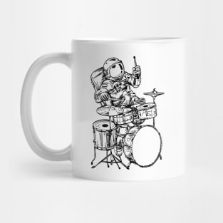 SEEMBO Spaceman Playing Drums Drummer Drumming Musician Band Mug